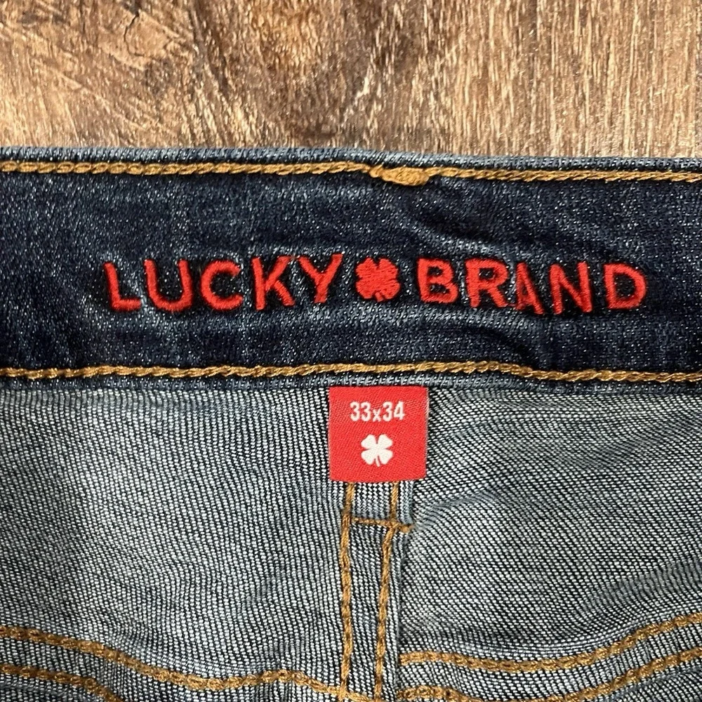 Lucky Brand 410 Men's Athletic Straight Blue Jeans 33x34